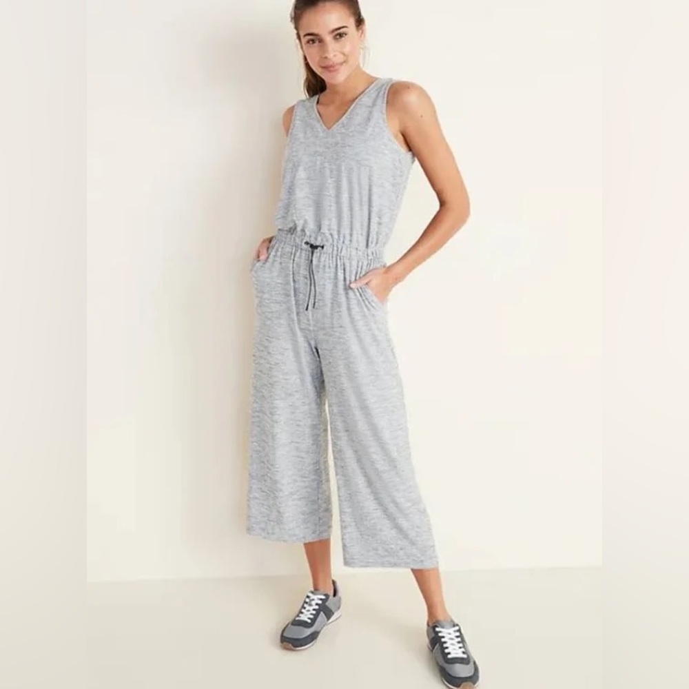 Breathe On Wide Leg Athleisure Jumpsuit XL Tall